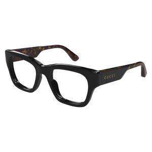 NEW GUCCI EYEGLASSES BLACK HAVANA UNISEX EYEWEAR GUCCI GG1669O 005